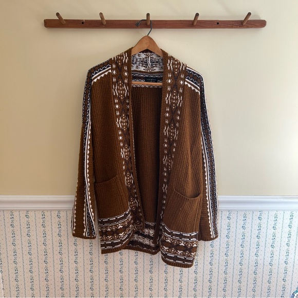 Lucky Brand Sweaters - Lucky Brand Geometric Cardigan Sweater
